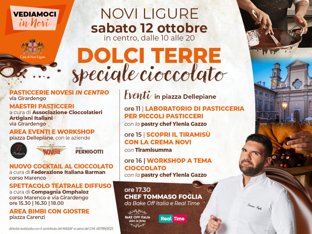 programma Dolci Terre cioccolato 2024